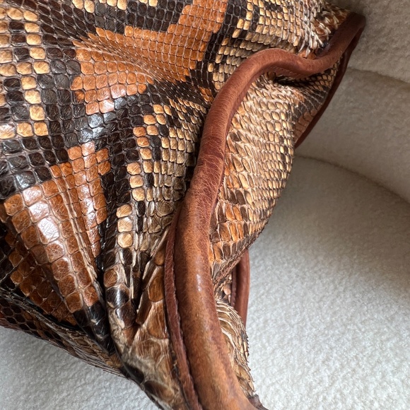 Rare Gucci Python Brown Large Tote - Picture 11 of 14